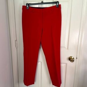 Talbots Hampshire Women’s Heavy Weight Trousers with Built in Crease Red Size 10